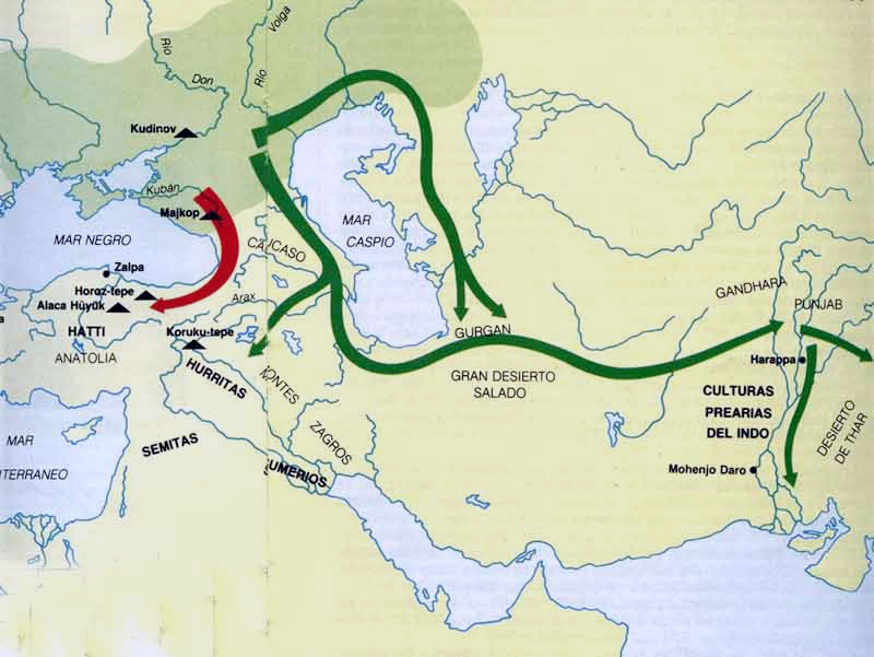 mapa de la llanura gangética