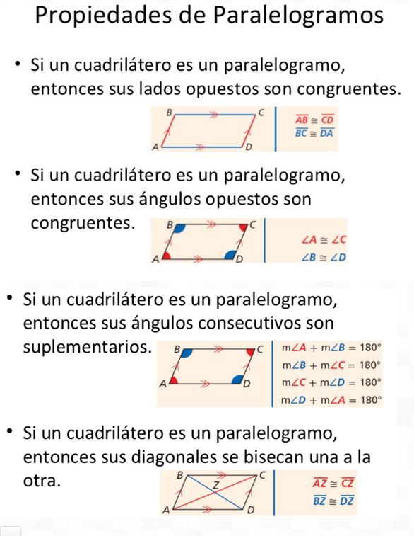 MATEMÁTICAS 8 Y 9: 3 Lección: Propiedades Del Paralelogramo ...