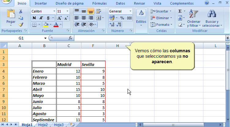 TECNOLOGÍA E INFORMÁTICA 8 Y 9: 5 Lección: Ocultar Columnas En Excel ...